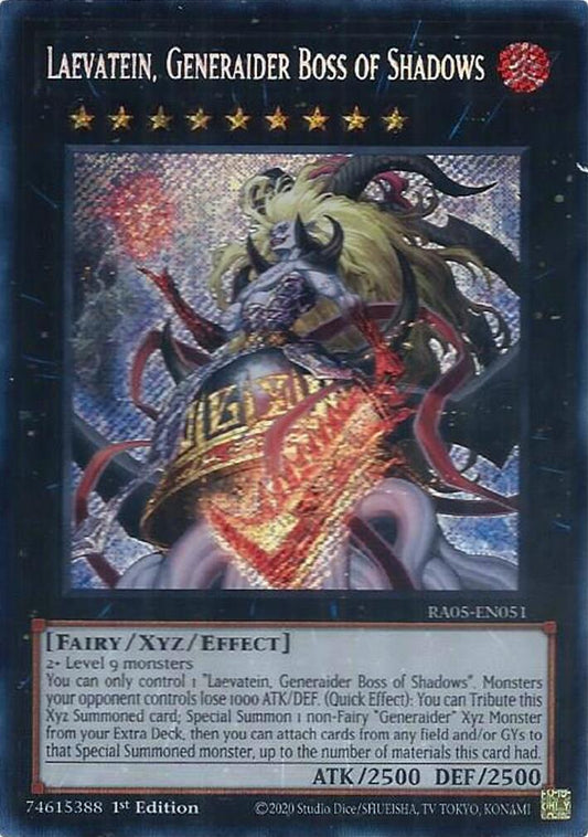 Laevatein, Generaider Boss of Shadows (Secret Rare) [RA05-EN051] Secret Rare