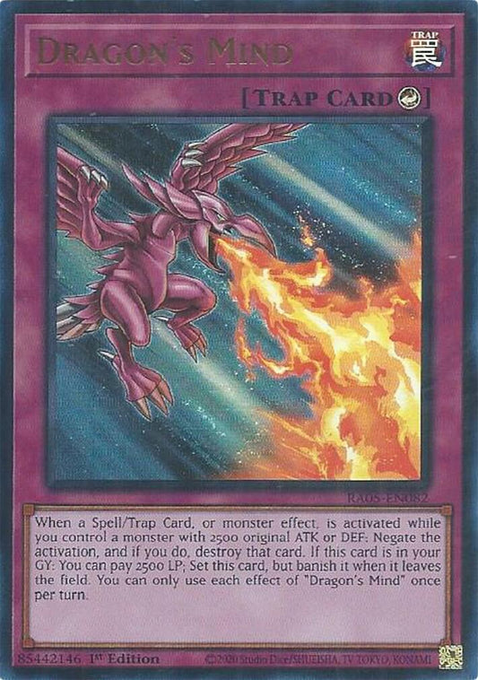 Dragon's Mind (Ultra Rare) [RA05-EN082] Ultra Rare