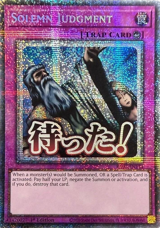 Solemn Judgment (Starlight Rare) [RA05-EN124] Starlight Rare