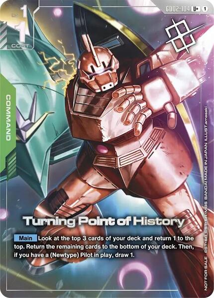 Turning Point of History (Store Tournament Winner Pack 04) (104) [Gundam Promotional Cards]