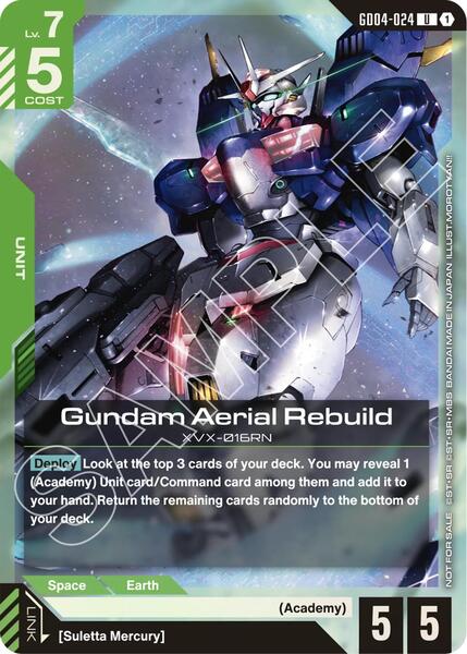 Gundam Aerial Rebuild (GD04 Release Event) (024) [Gundam Promotional Cards]