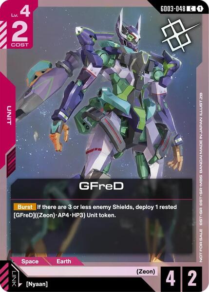 GFreD (Judge Pack 02) (048) [Gundam Promotional Cards]