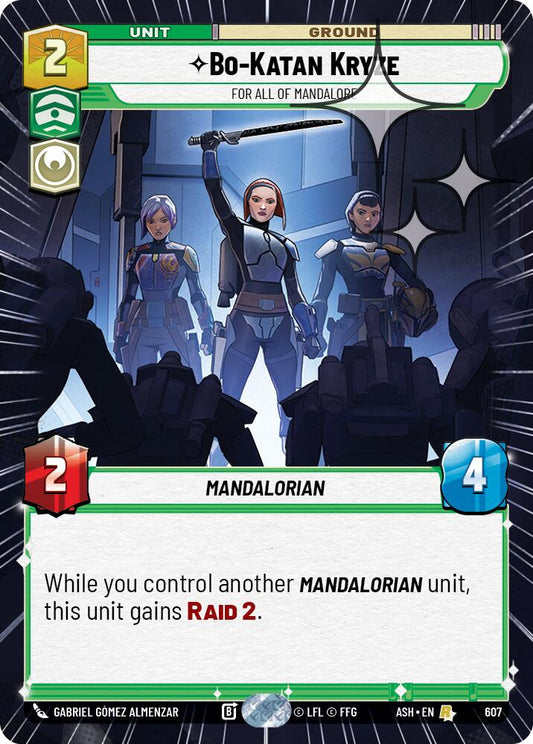 Bo-Katan Kryze - For All of Mandalore (607) (Hyperspace Foil) (607) [Ashes of the Empire]