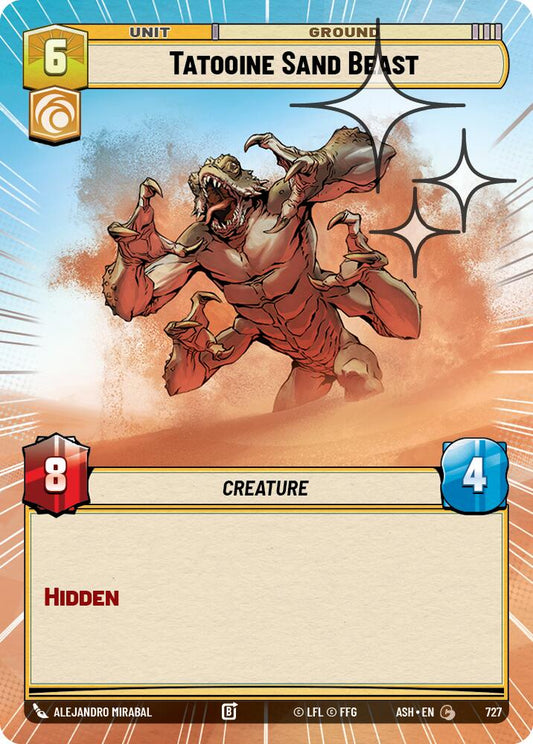 Tatooine Sand Beast (727) (Hyperspace Foil) (727) [Ashes of the Empire]