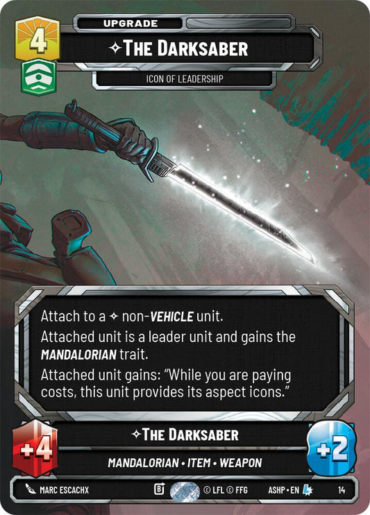 The Darksaber - Icon of Leadership (14) (14) [Ashes of the Empire Weekly Play Promos]