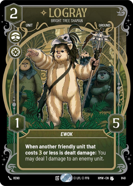 Logray - Bright Tree Shaman (849) (Prestige Foil) (849) [Homeworlds]