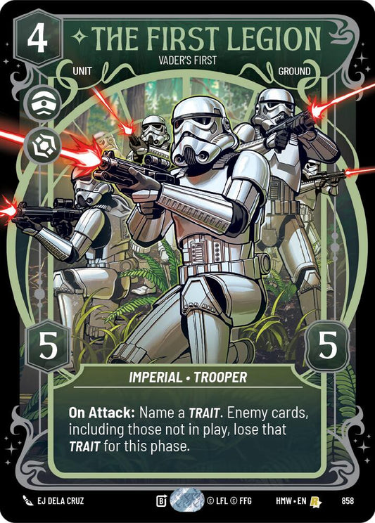 The First Legion - Vader's Fist (858) (Prestige Foil) (858) [Homeworlds]