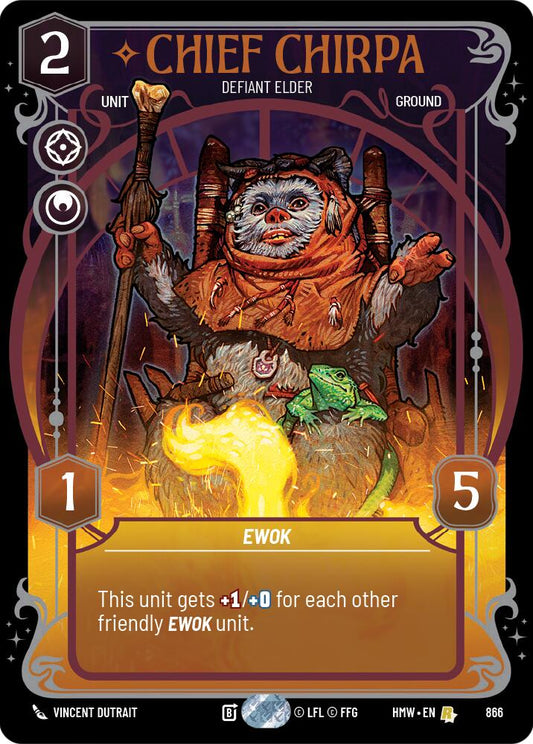Chief Chirpa - Defiant Elder (866) (Prestige Foil) (866) [Homeworlds]