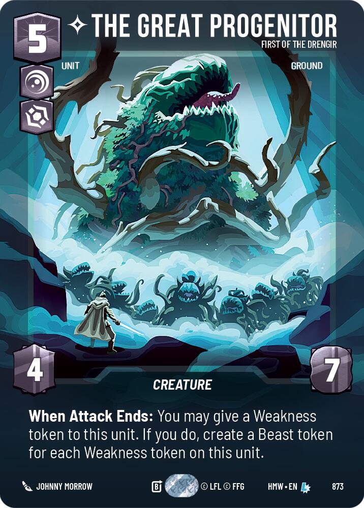 The Great Progenitor - First of the Drengir (873) (Prestige Foil) (873) [Homeworlds]