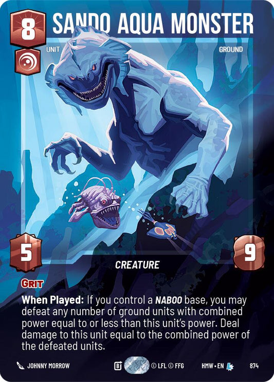 Sando Aqua Monster (874) (Prestige Foil) (874) [Homeworlds]