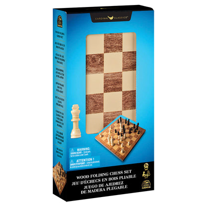 Jeu d'Échec en bois Pliable (ML)