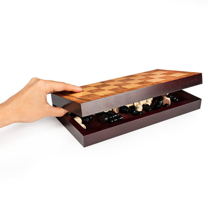 Jeu d'Échec en bois Pliable (ML)