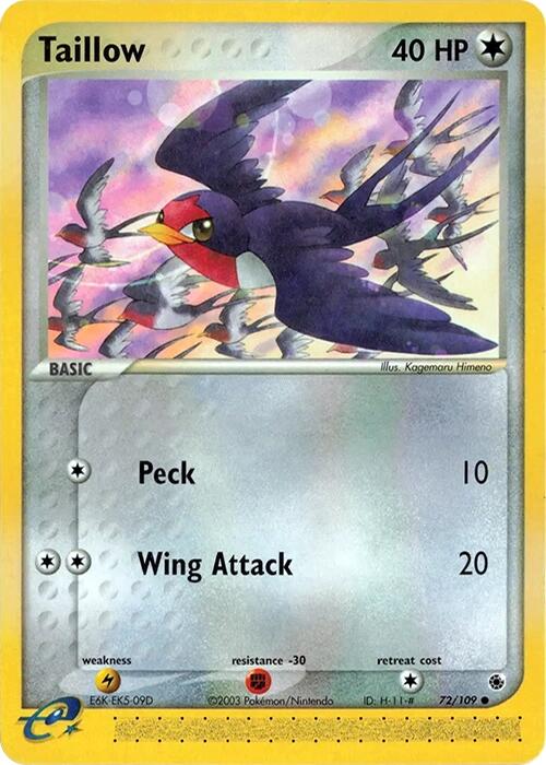 Taillow (72/109) [EX: Ruby & Sapphire]