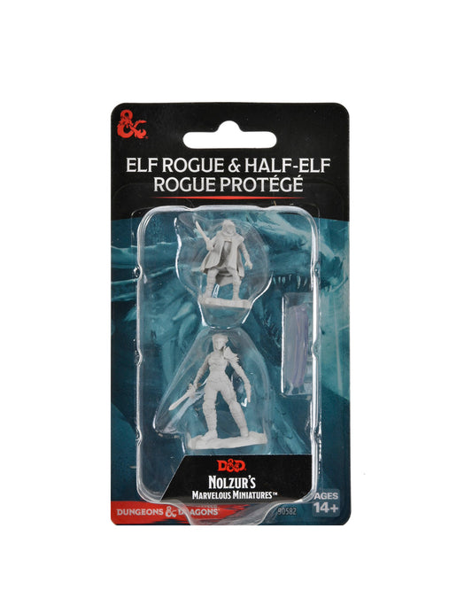 D&D Unpainted - Elf Rogue & Half-Elf Rogue Protégé