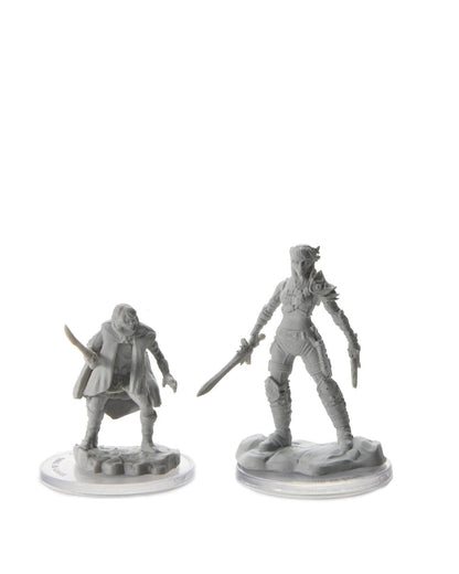 D&D Unpainted - Elf Rogue & Half-Elf Rogue Protégé