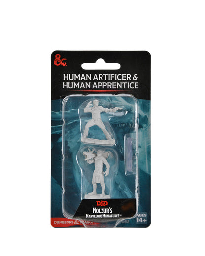 D&D Unpainted - Human Artificer & Human Apprentice