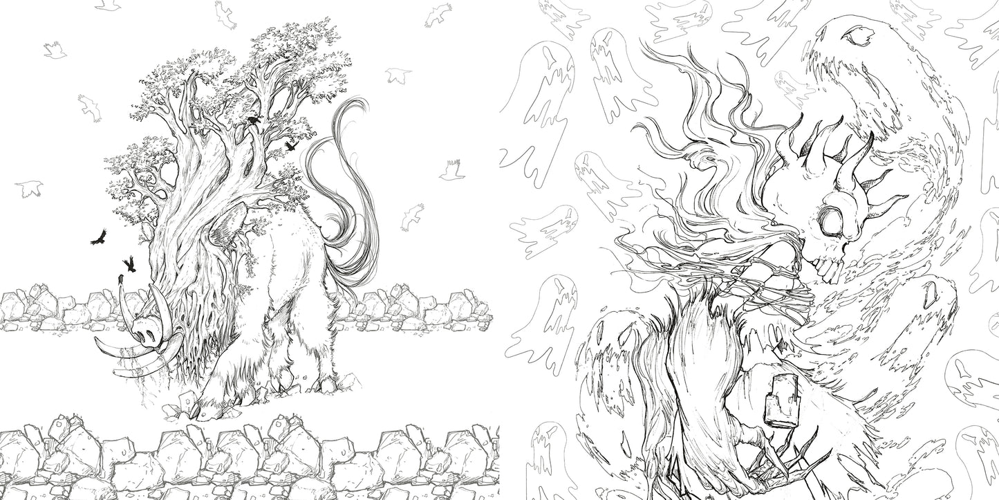 Pop Manga - Myths and Monsters coloring Book