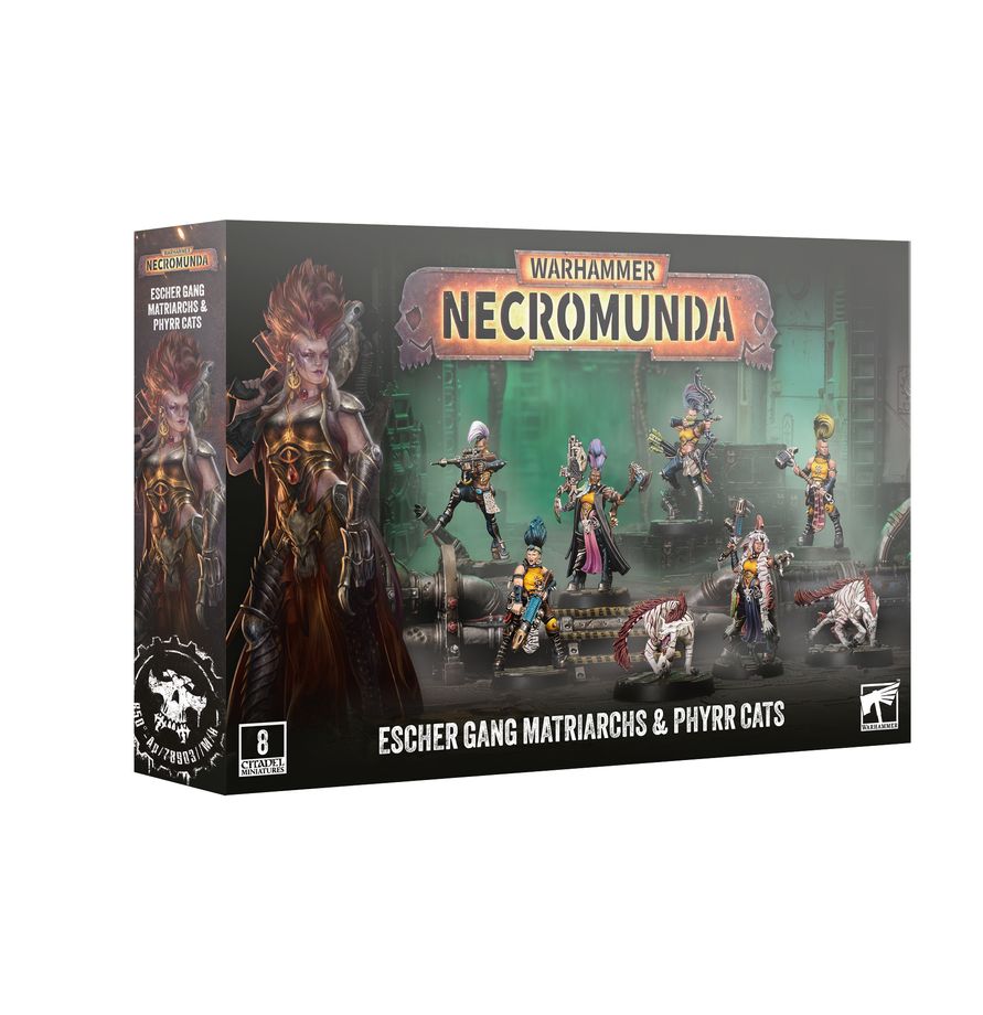 Necromunda Skirmish - Escher Gang Matriarchs & Phyrr Cats