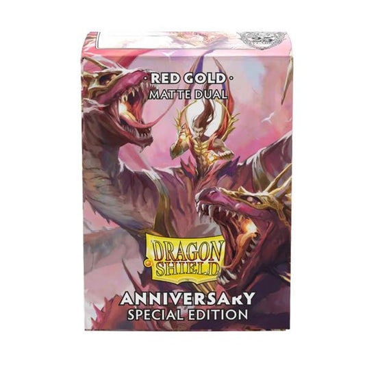 Dragon Shield Dual Matte Sleeves Pomegranate & Gold 100CT