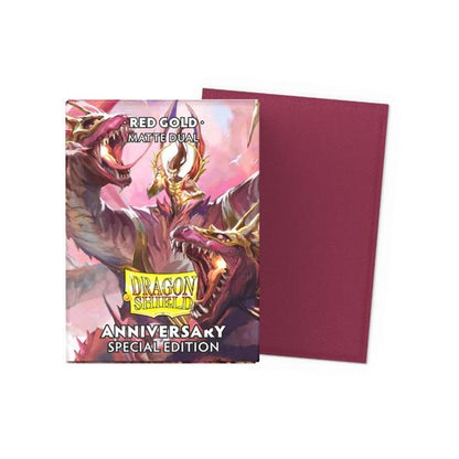 Dragon Shield Dual Matte Sleeves Pomegranate & Gold 100CT