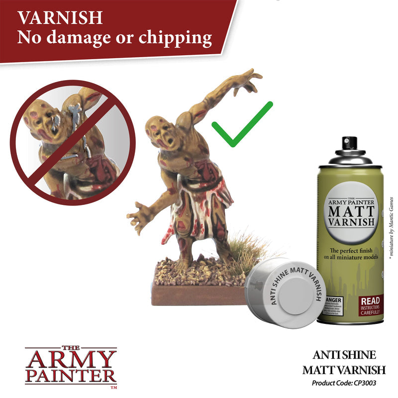 Army Painter Sprays - Colour Primer: Aegis Suit Satin Varnish