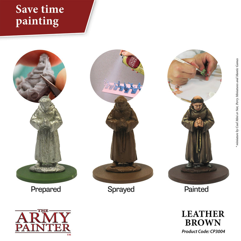 Army Painter Sprays - Colour Primer: Leather Brown