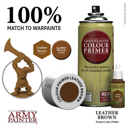 Army Painter Sprays - Colour Primer: Leather Brown