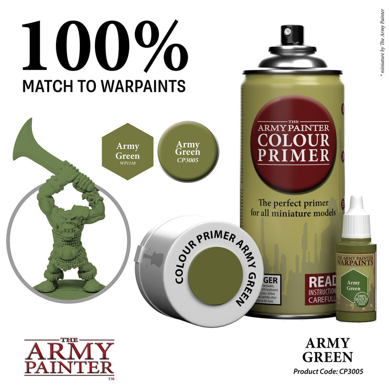 Army Painter Sprays - Colour Primer: Army Green