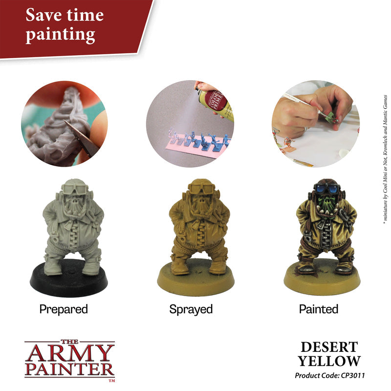 Army Painter Sprays - Colour Primer: Desert Yellow