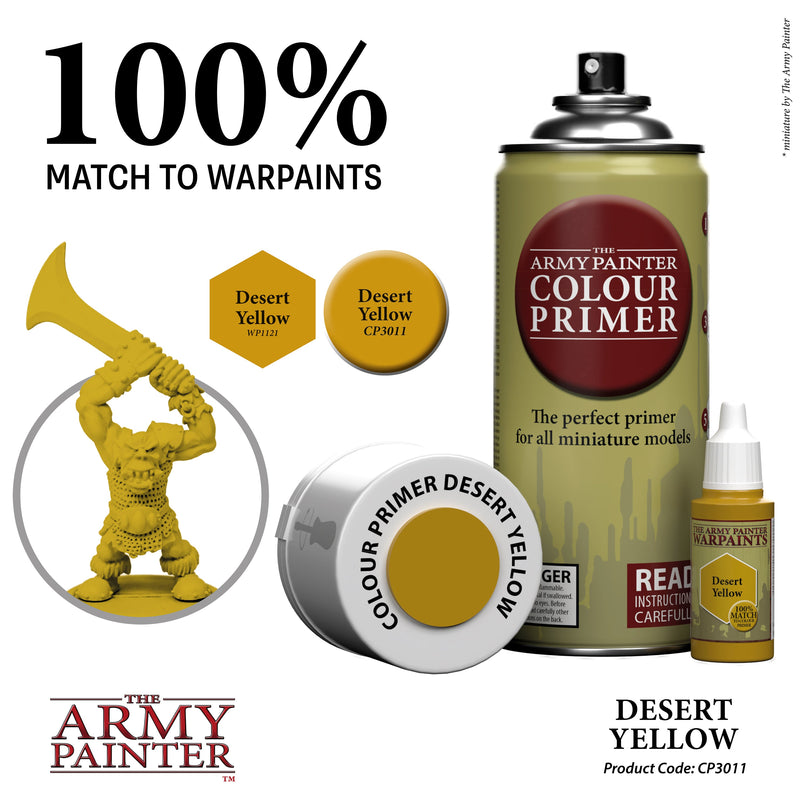 Army Painter Sprays - Colour Primer: Desert Yellow