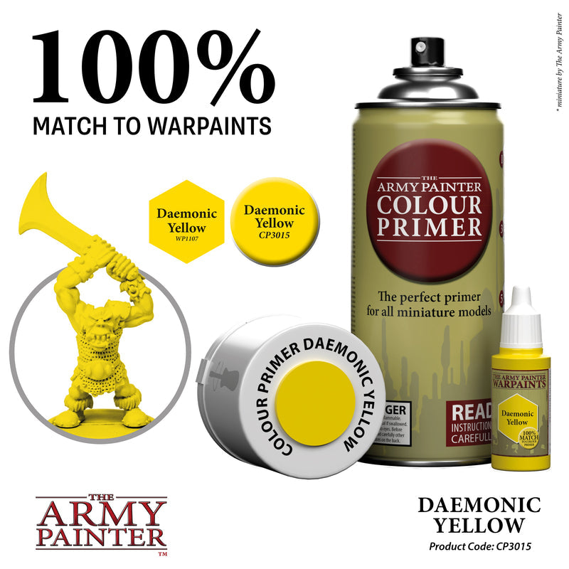 Army Painter Sprays - Colour Primer: Daemonic Yellow
