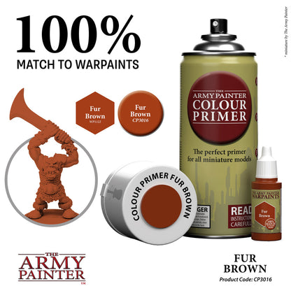 Army Painter Sprays - Colour Primer: Fur Brown