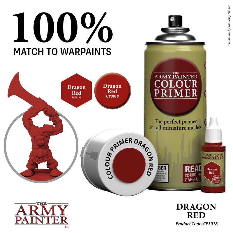Army Painter Sprays - Colour Primer: Dragon Red