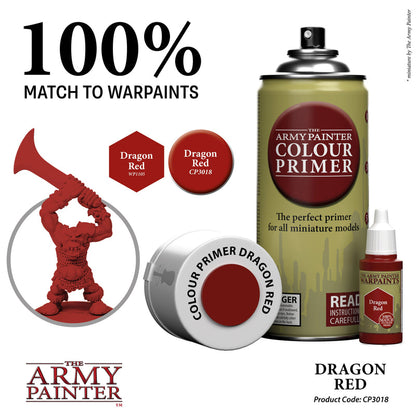 Army Painter Sprays - Colour Primer: Dragon Red