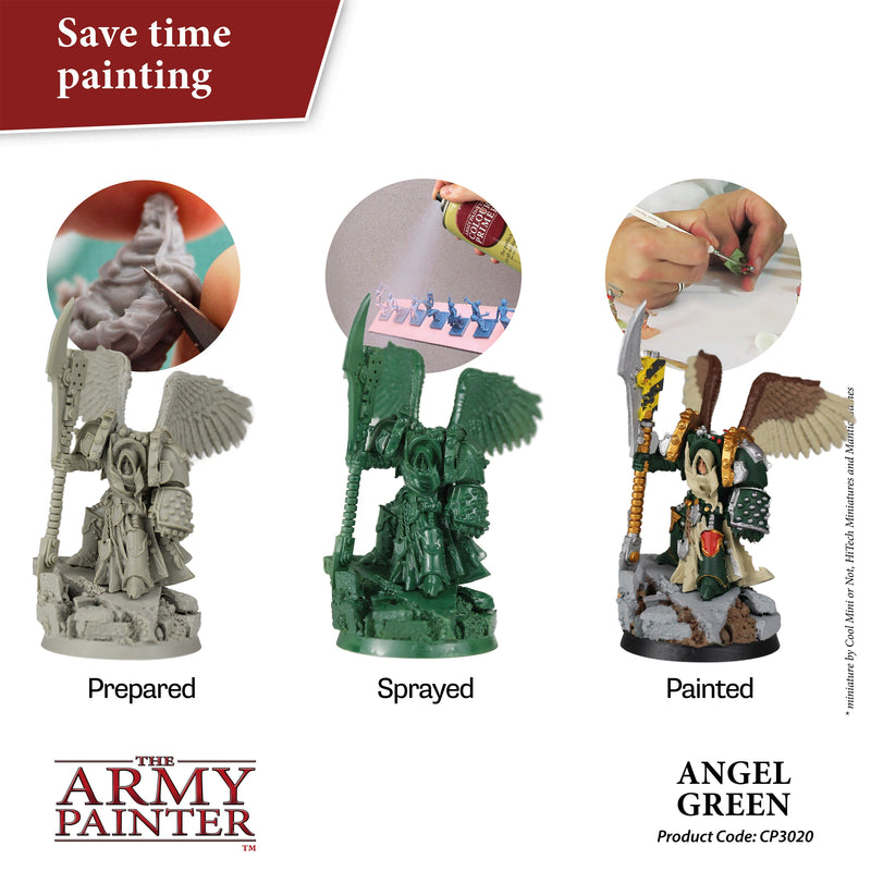 Army Painter Sprays - Colour Primer: Angel Green