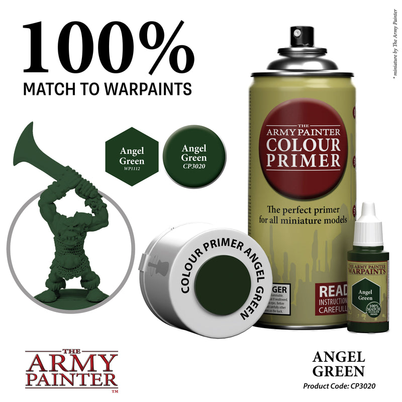 Army Painter Sprays - Colour Primer: Angel Green