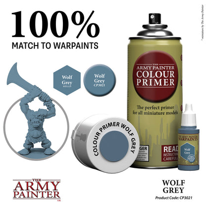Army Painter Sprays - Colour Primer: Wolf Grey