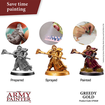 Army Painter Sprays - Colour Primer: Greedy Gold