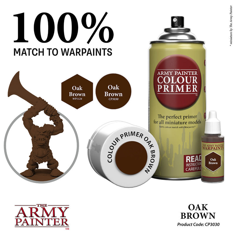 Army Painter Sprays - Colour Primer: Oak Brown
