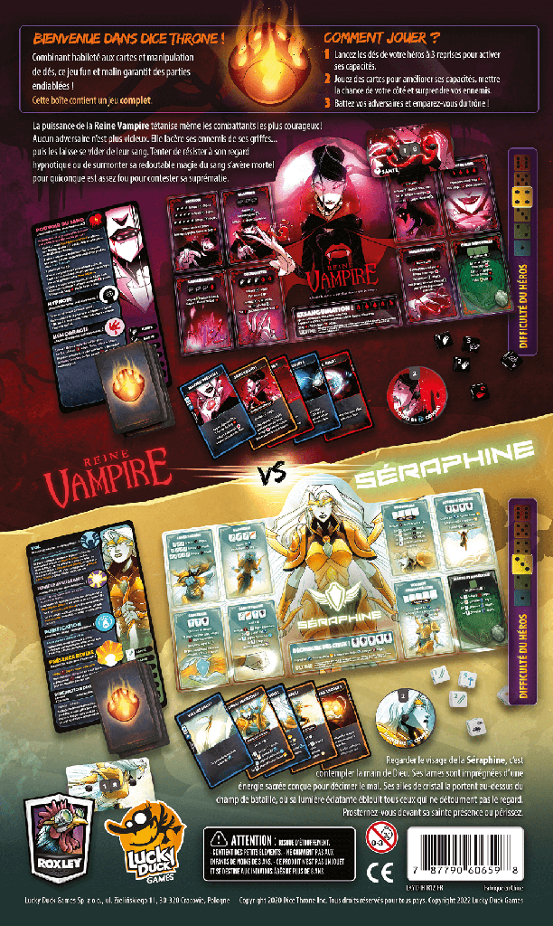 Dice Throne Saison 2 - Séraphine vs Reine Vampire (FR)