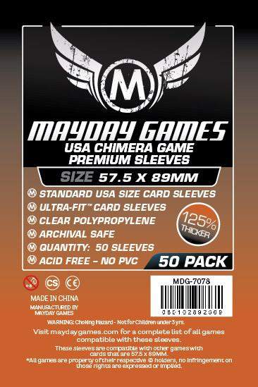 Mayday Games Premium Sleeves 57.5x89mm 50ct