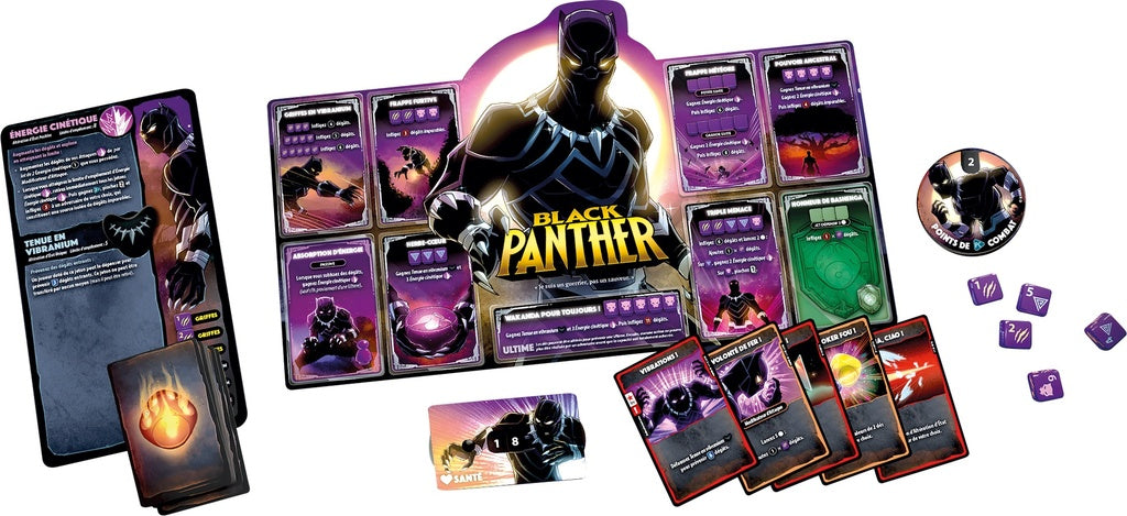 Dice Throne Marvel - Black Widow, Doctor Strange, Captain Marvel, Black Panther (FR)