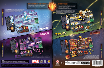 Dice Throne Marvel X-Men - Ice Man, Psylocke, Storm, Wolverine (FR)