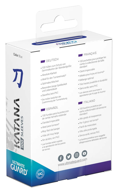 UG Katana Sleeves Blue 100CT