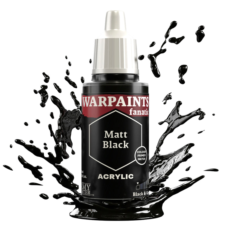 Warpaints Fanatic - Matt Black 18ml