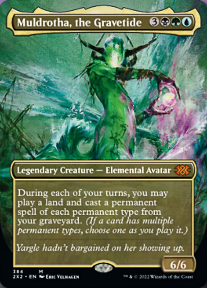 Muldrotha, the Gravetide (Borderless Alternate Art) [Double Masters 20 Boutique Le Chevalier Muldrotha, the Gravetide (Borderless Alternate Art) [Double Masters 20 Boutique Le Chevalier
