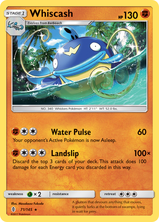 Whiscash (71/145) [Sun & Moon: Guardians Rising]