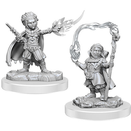 D&D Unpainted - Halfling Wizards