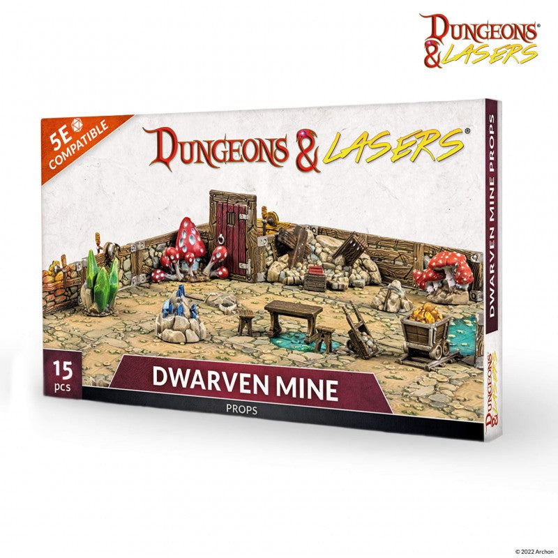 Dungeons & Lasers - Dwarven Mine Props