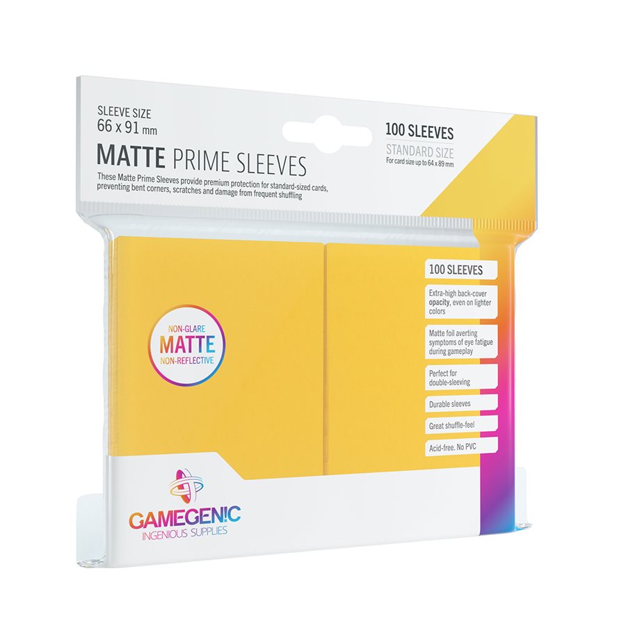 GG Matte Prime Sleeves Yellow 100CT